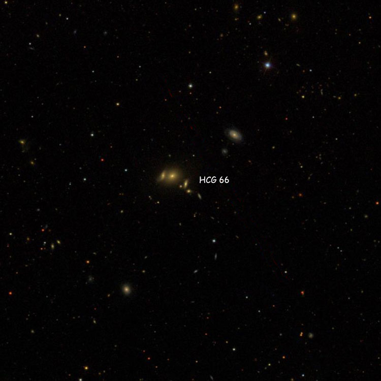 SDSS image of region near Hickson Compact Group 66