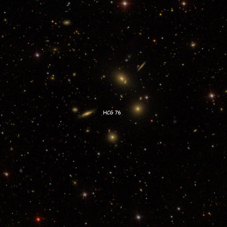 SDSS image of region near Hickson Compact Group 76