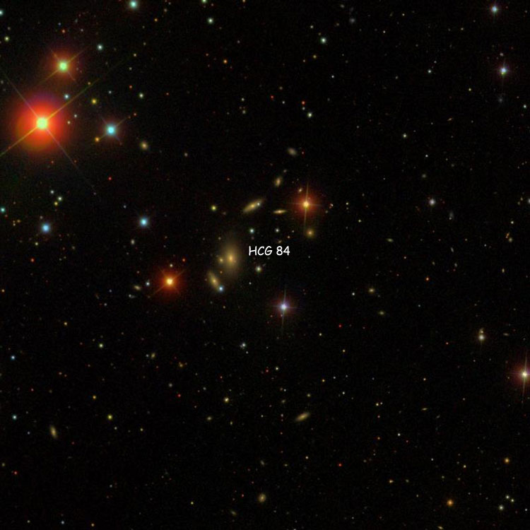 SDSS image of region near Hickson Compact Group 84