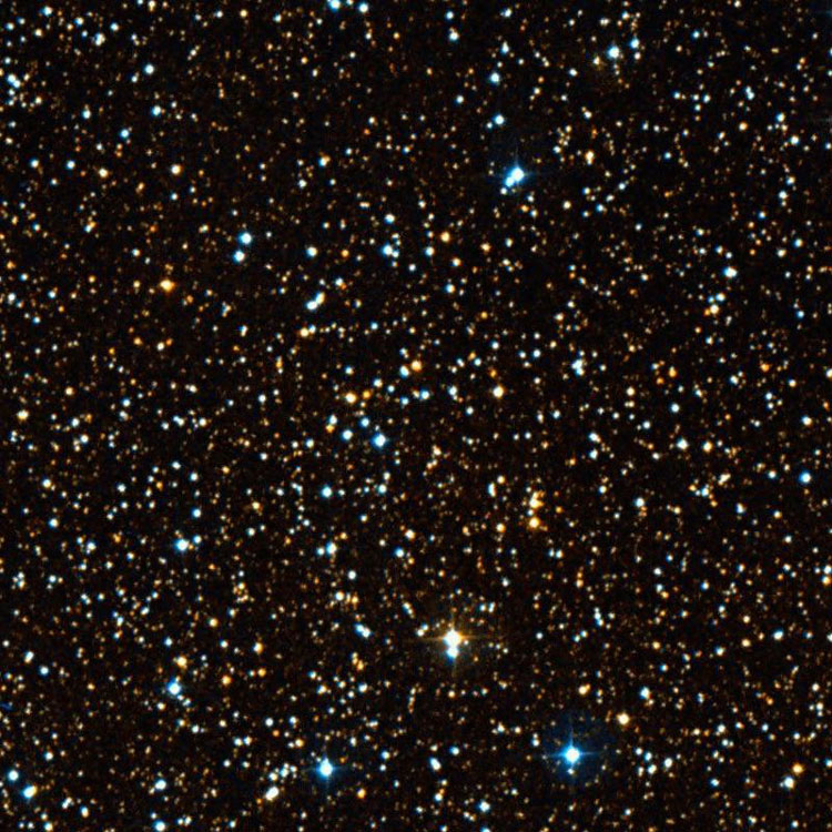 DSS image of region around stellar grouping IC 1400
