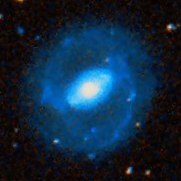 DSS image of spiral galaxy IC 1438
