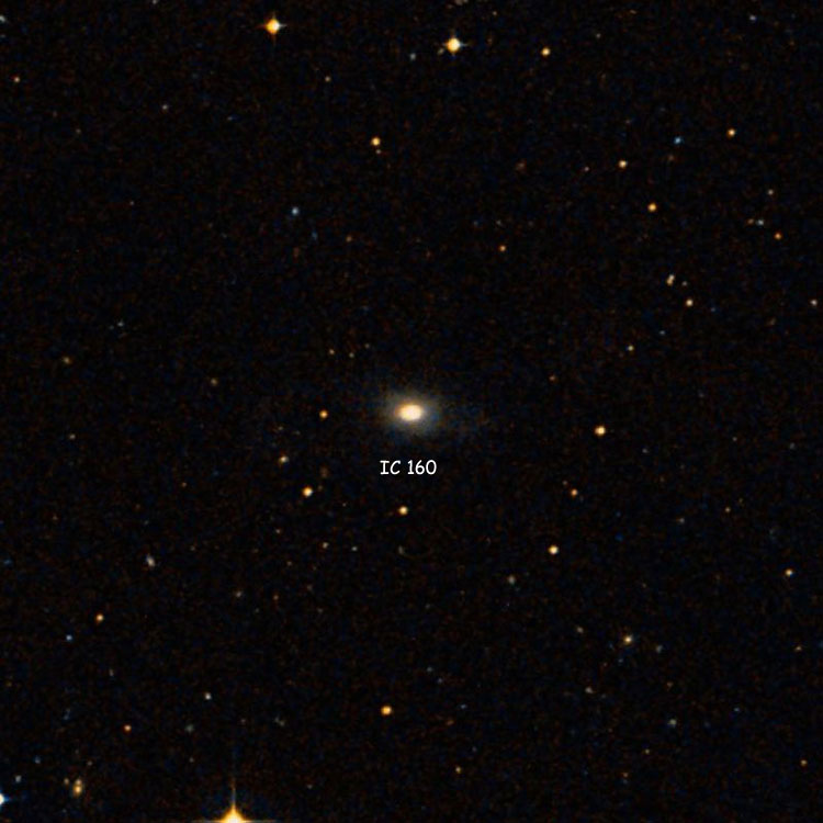 DSS image of region near lenticular galaxy IC 160