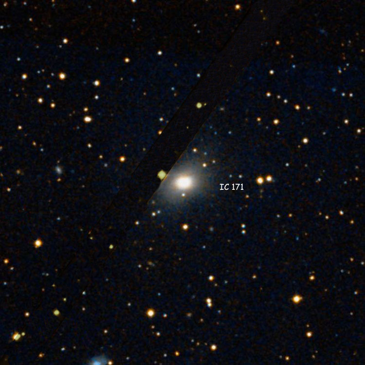 DSS image of region near lenticular galaxy IC 171