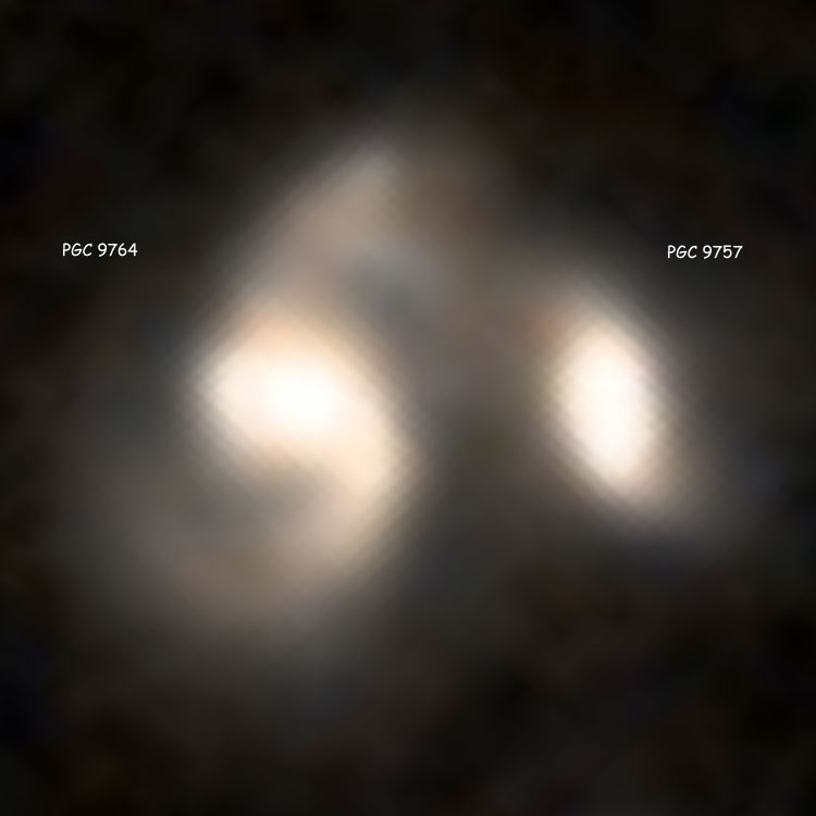 DSS image of spiral galaxies PGC 9757 and PGC 9764, which comprise IC 1817