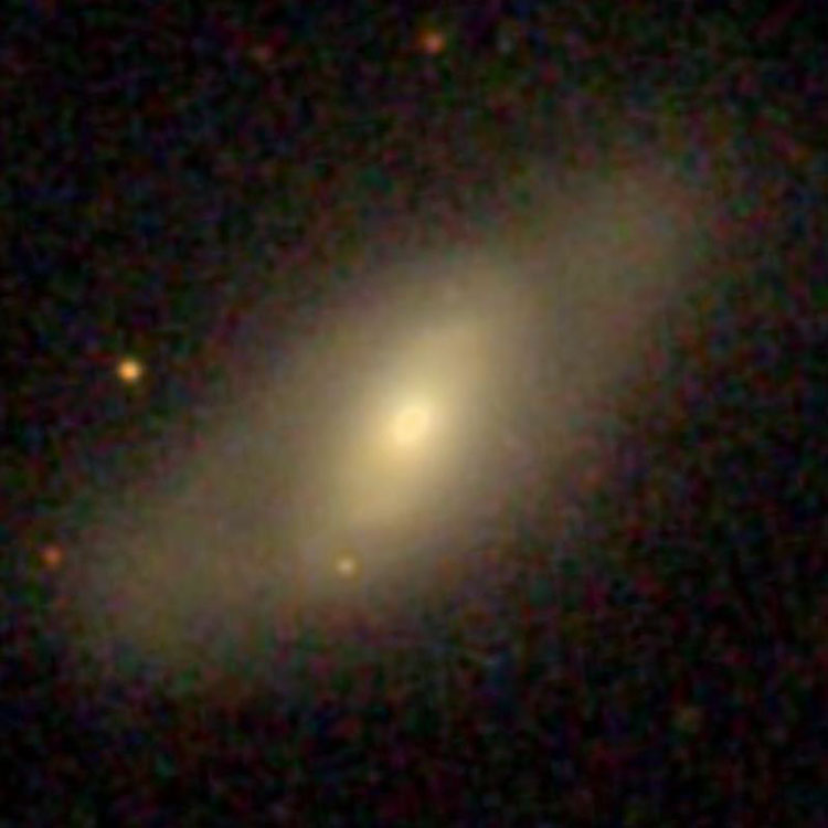 SDSS image of spiral galaxy IC 195, which is part of Arp 290