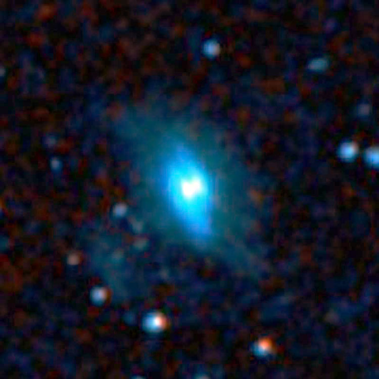 DSS image of peculiar lenticular galaxy IC 2017