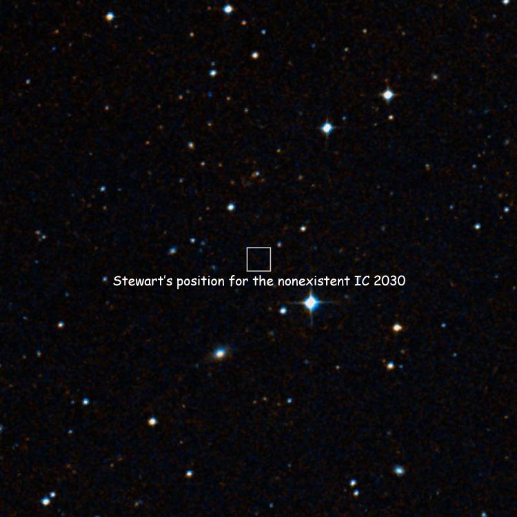 DSS image of region near the nonexistent IC 2030
