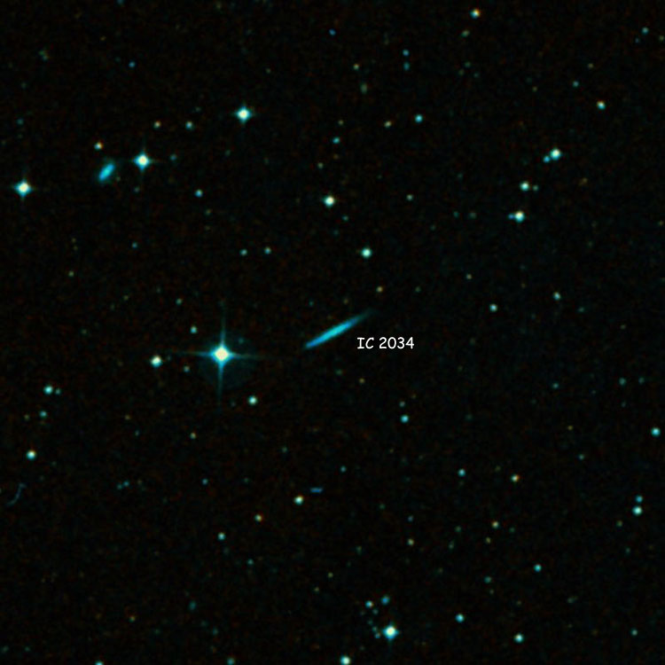 DSS image of region near spiral galaxy IC 2034