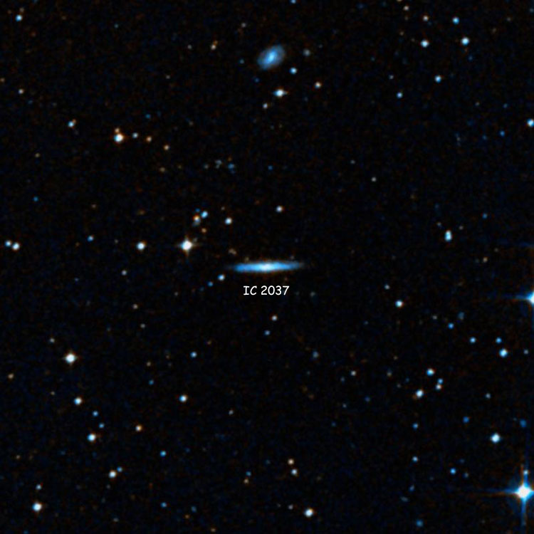 DSS image of region near spiral galaxy IC 2037