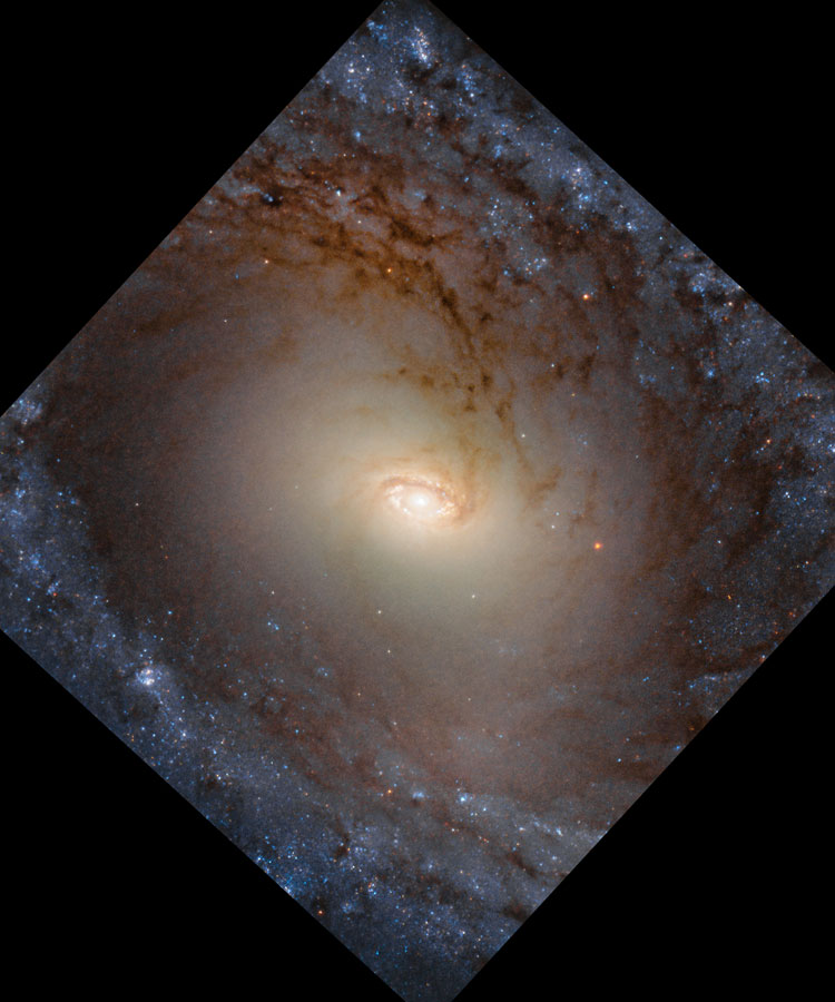 HST image of the core of spiral galaxy IC 2051