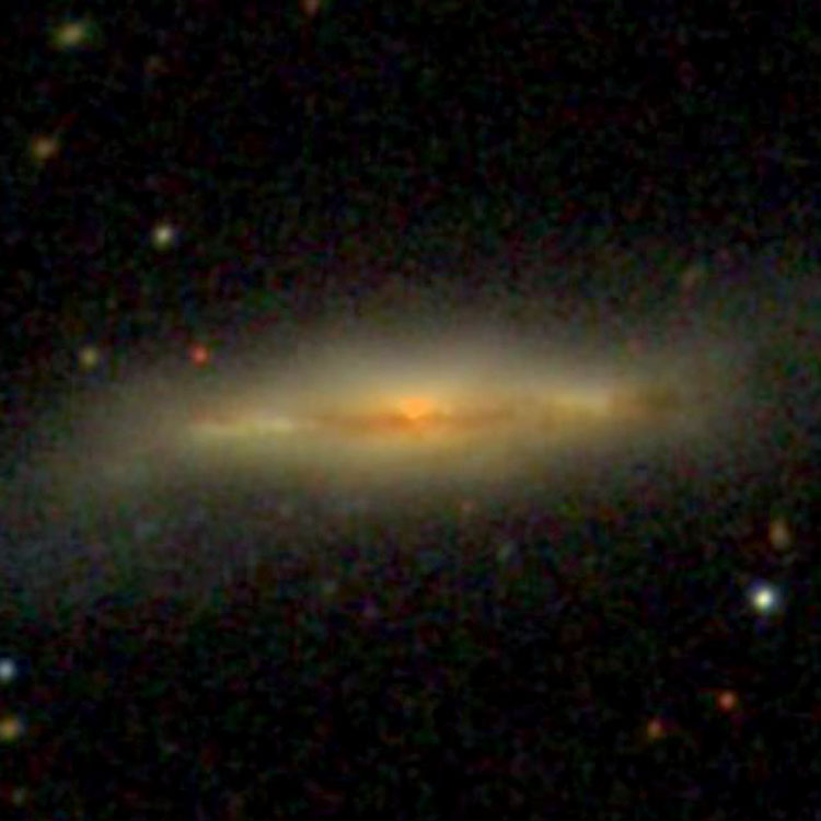 SDSS image of central portion of spiral galaxy IC 207