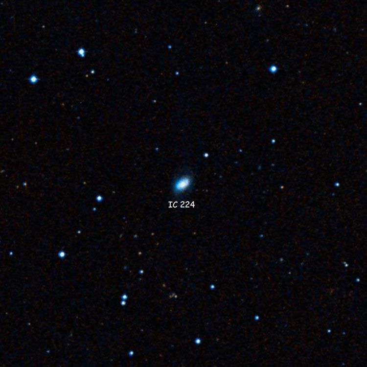 DSS image of region near lenticular galaxy IC 224