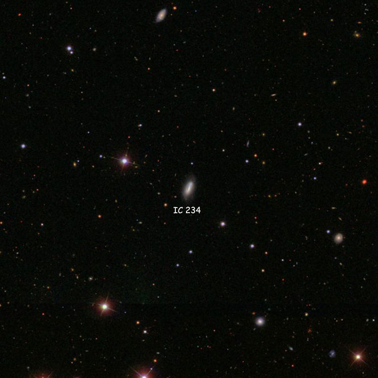 SDSS image of region near spiral galaxy IC 234