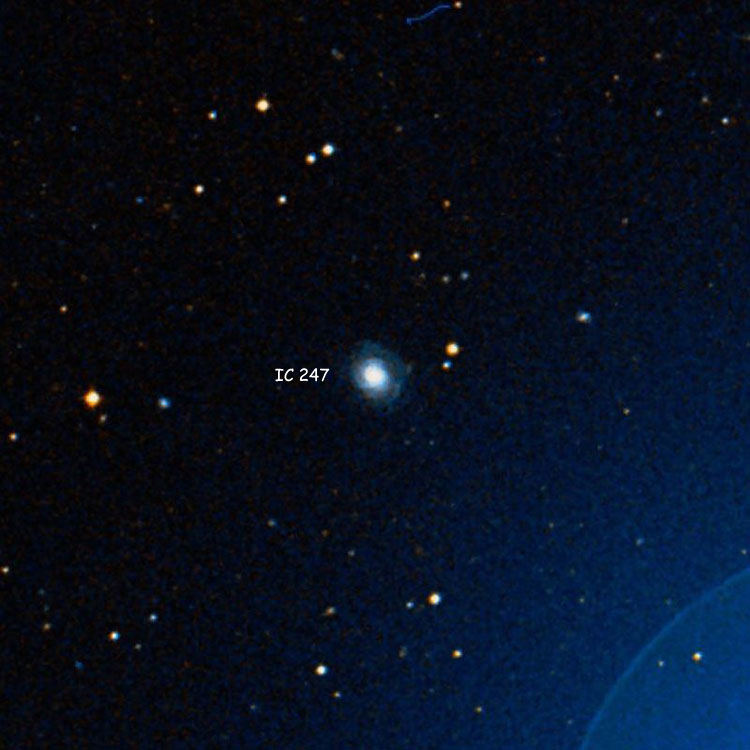 DSS image of region near spiral galaxy IC 247