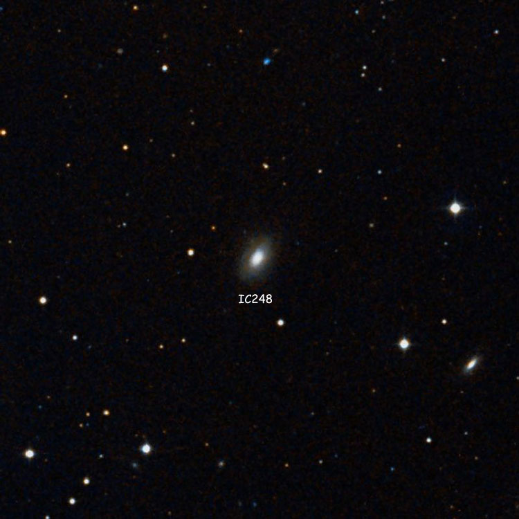 DSS image of region near spiral galaxy IC 248