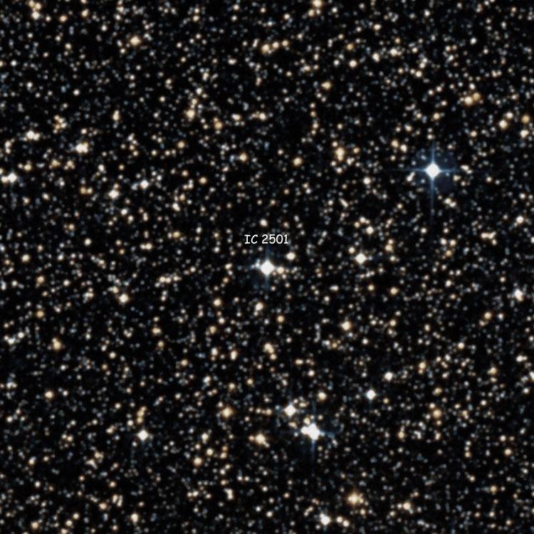 DSS image of region near planetary nebula IC 2501