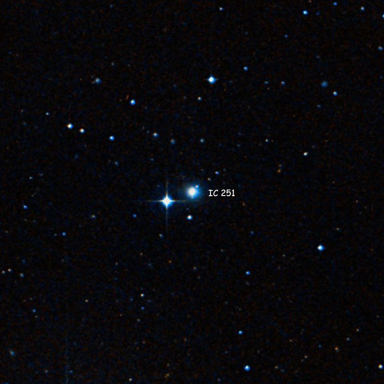 DSS image of region near lenticular galaxy IC 251