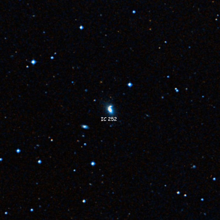 DSS image of region near lenticular galaxy IC 252
