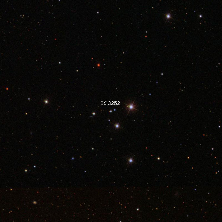 SDSS image of region near the star (or stars) listed as IC 3252