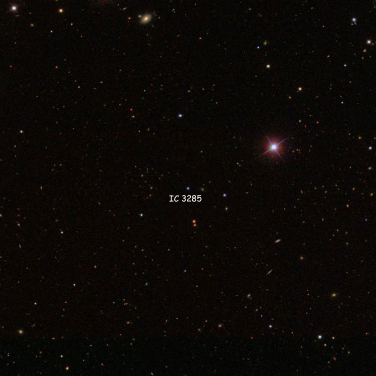 SDSS image of region near the star listed as IC 3285