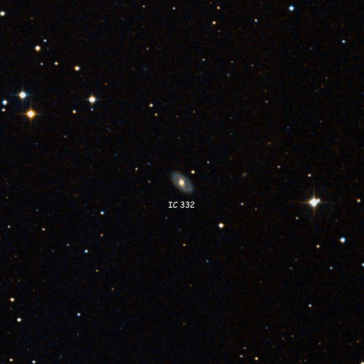 DSS image of region near lenticular galaxy IC 332