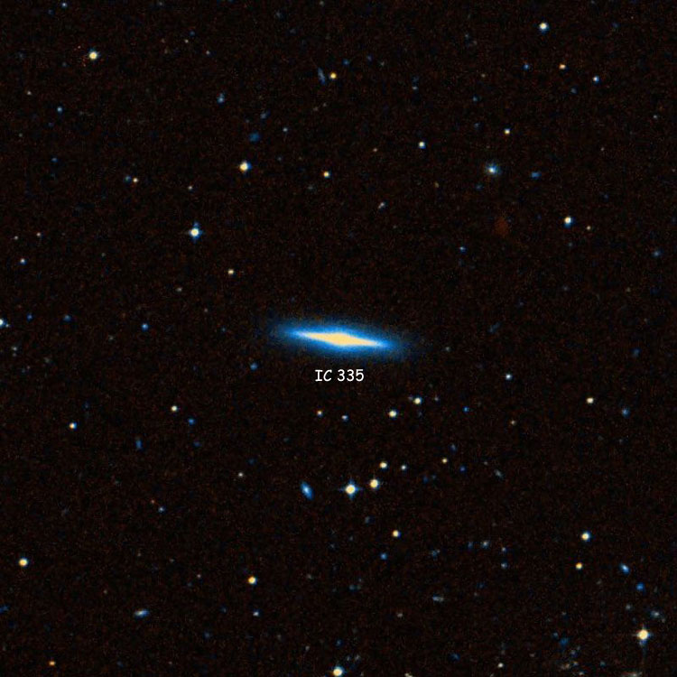DSS image of region near lenticular galaxy IC 335