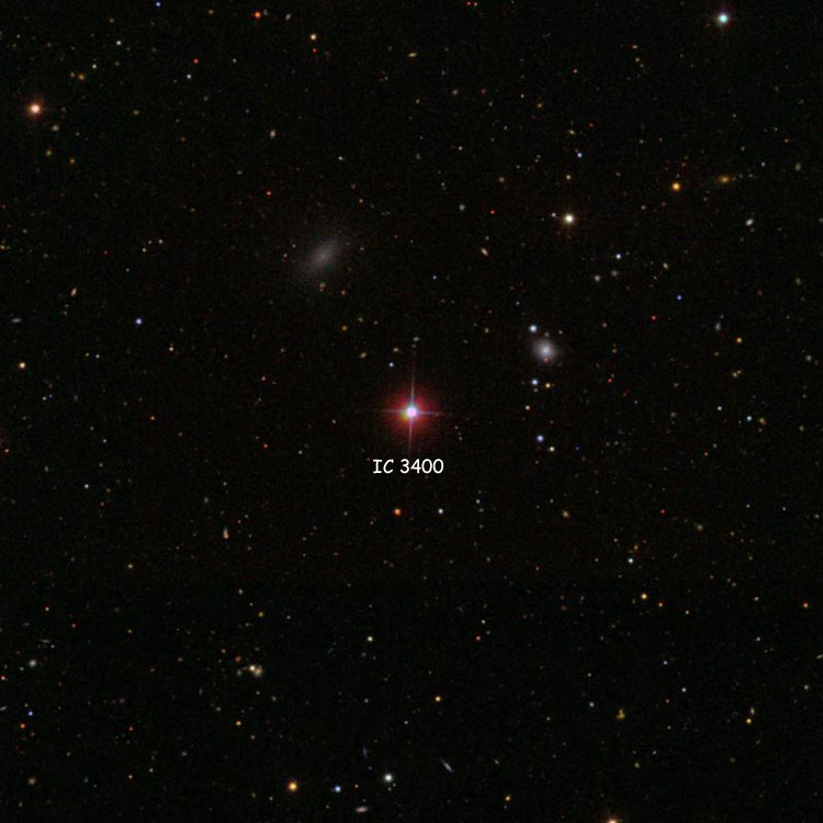 SDSS image of region near the star listed as IC 3400