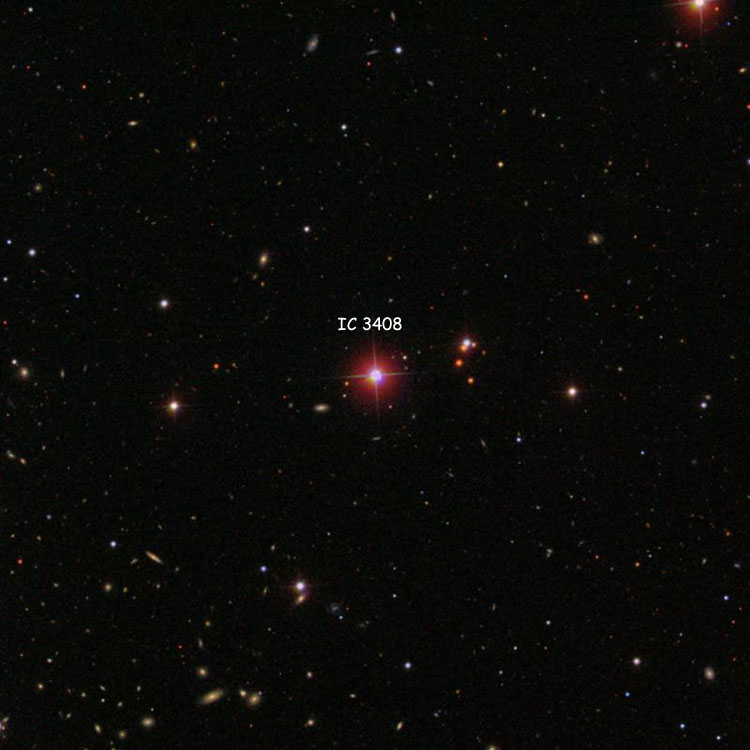 SDSS image of region near the star listed as IC 3408