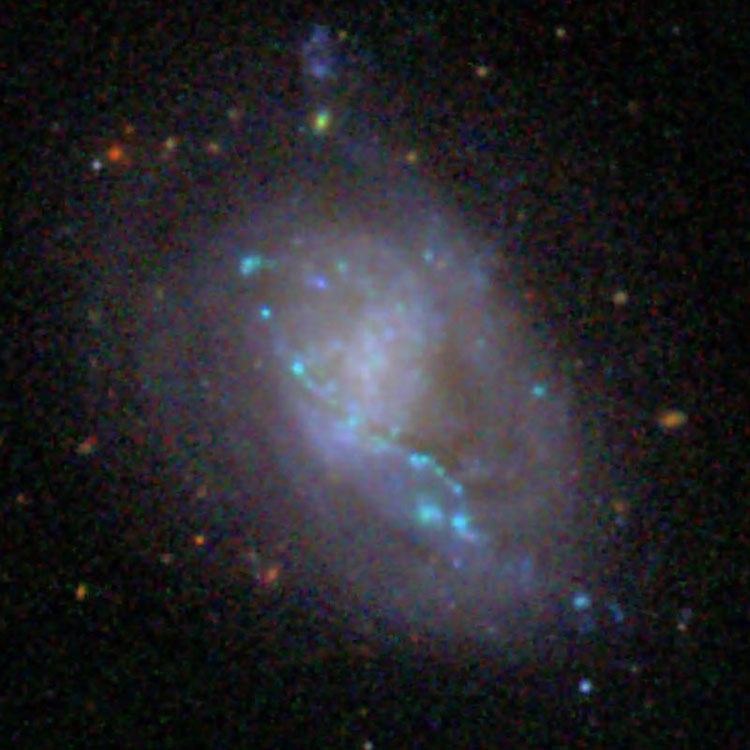 SDSS image of irregular galaxy IC 3476