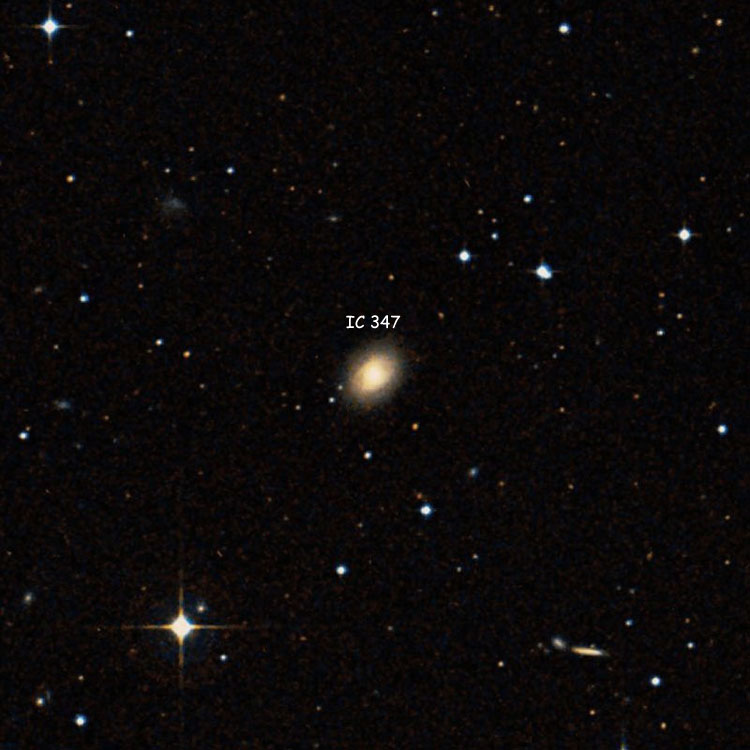 DSS image of region near lenticular galaxy IC 347
