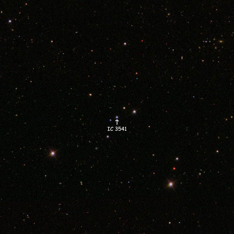 SDSS image of region near the star listed as IC 3541