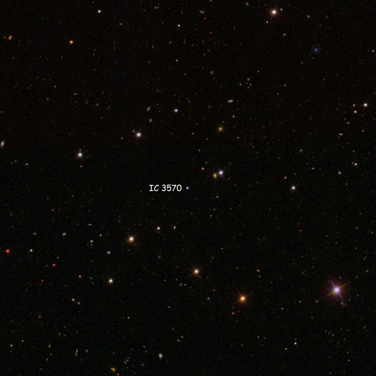SDSS image of region near the star listed as IC 3570