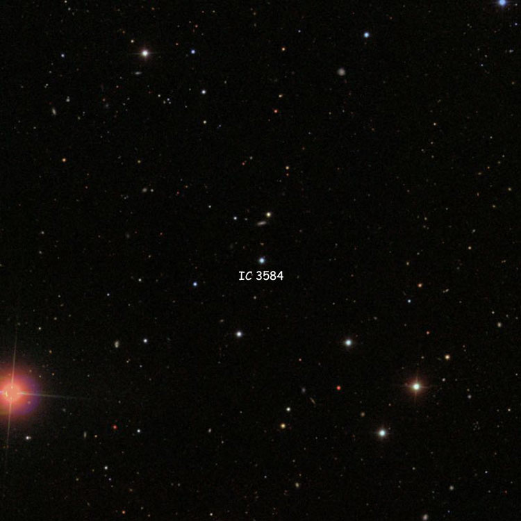 SDSS image of region near the star listed as IC 3584
