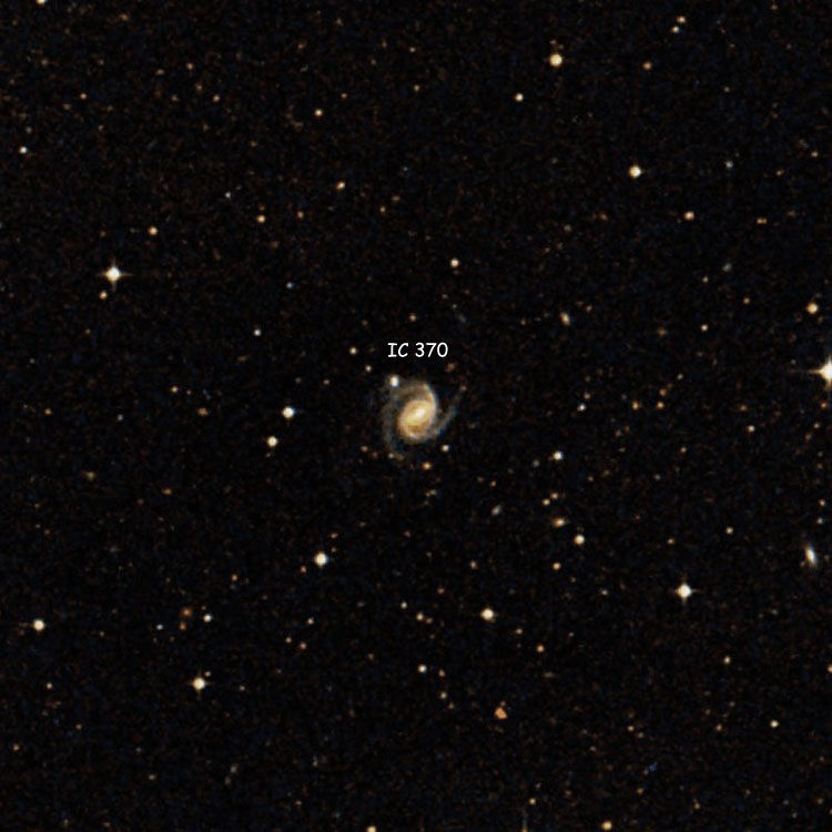 DSS image of region near spiral galaxy IC 370