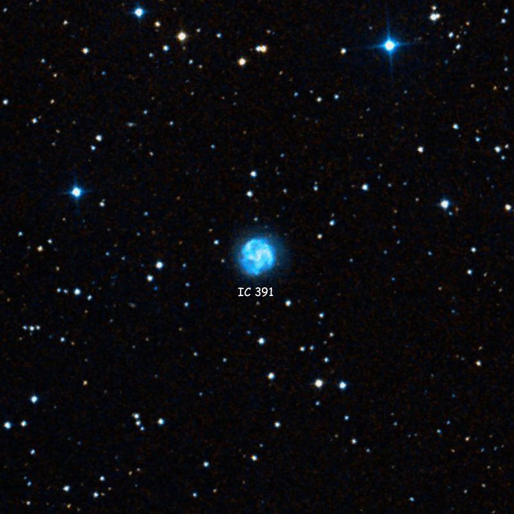 DSS image of region near spiral galaxy IC 391