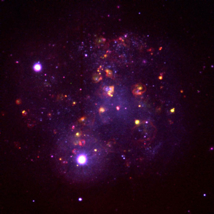 NOAO false-color image of spiral galaxy IC 4182