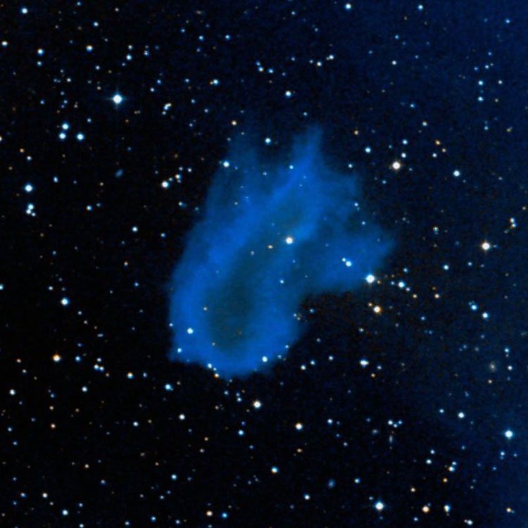 DSS image of region near emission nebula IC 423