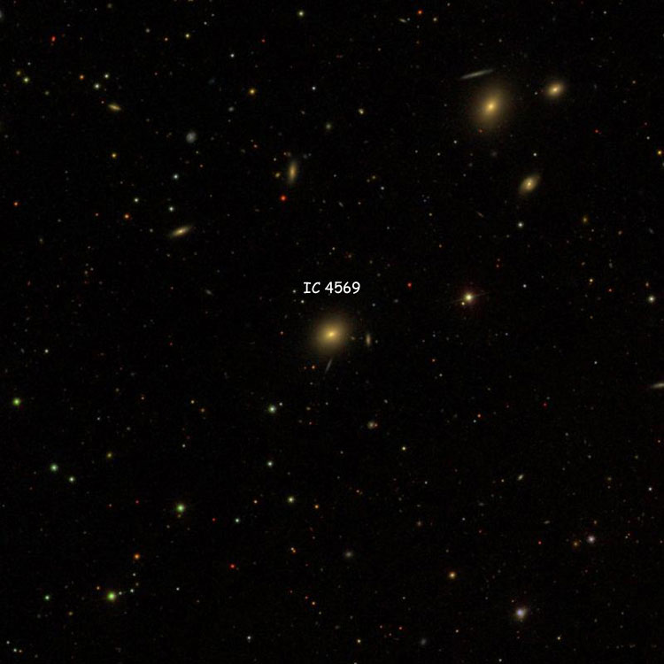 SDSS image of region near lenticular galaxy IC 4569