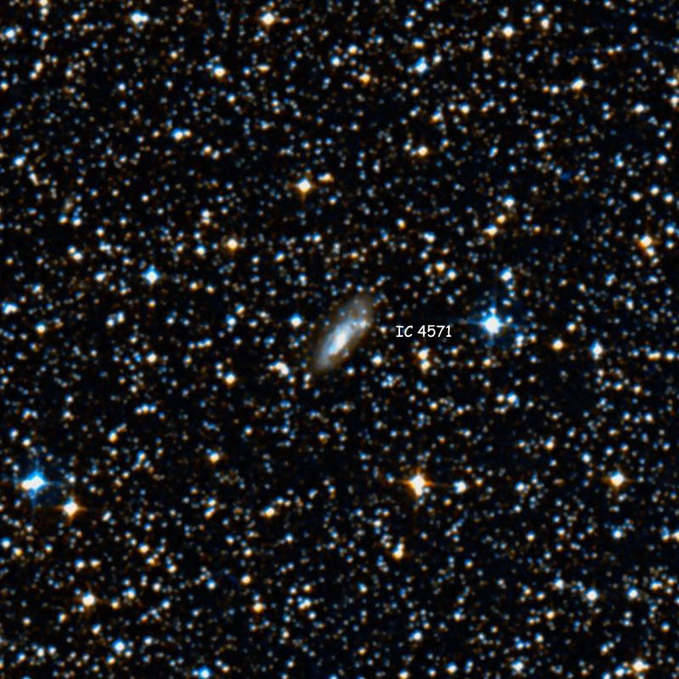DSS image of region near spiral galaxy IC 4571