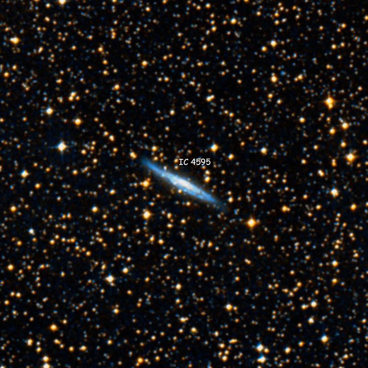 DSS image of region near spiral galaxy IC 4595