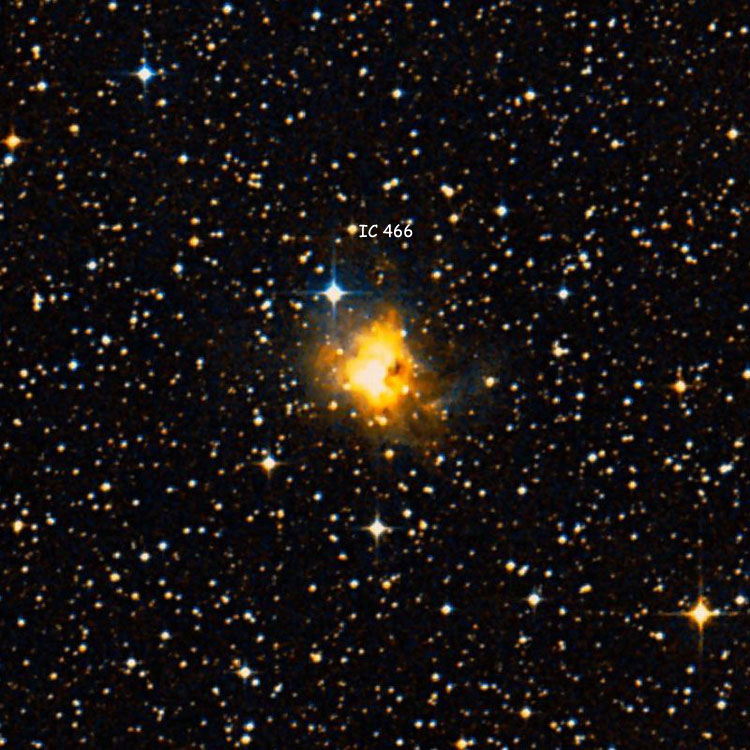 DSS image of region near emission nebula IC 466