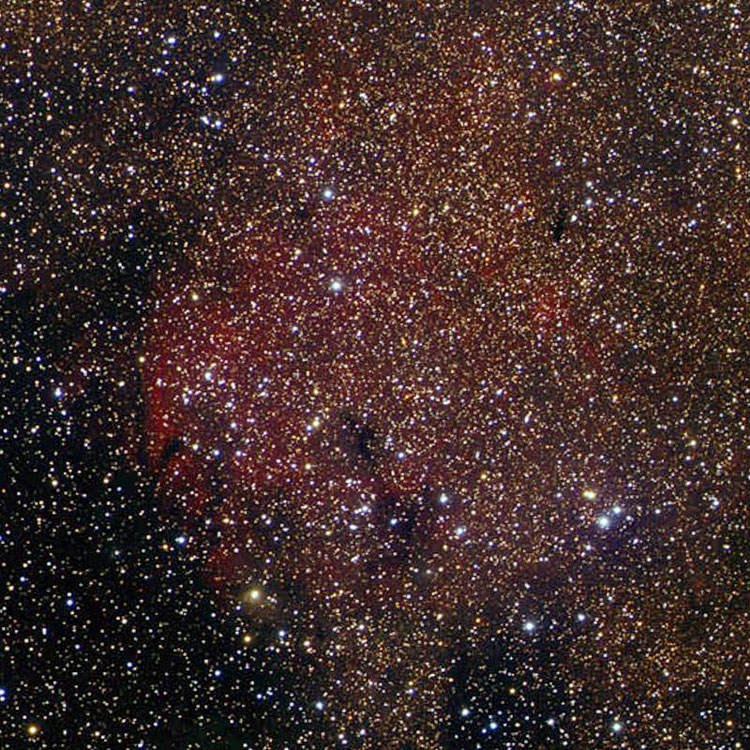 Image of region near emission nebula IC 4701