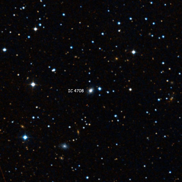 DSS image of region near lenticular galaxy IC 4708
