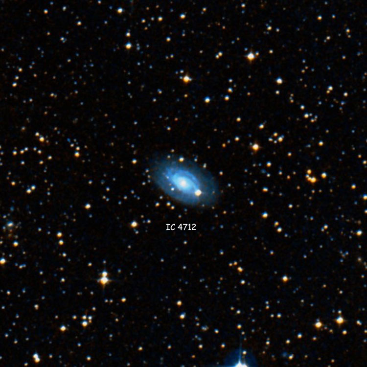 DSS image of region near spiral galaxy IC 4712