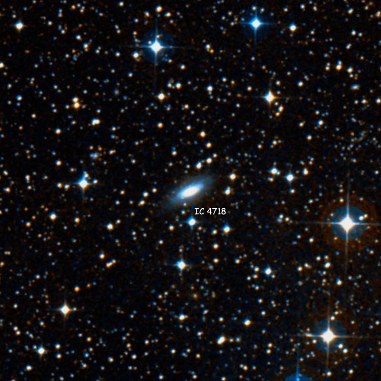 DSS image of region near spiral galaxy IC 4718