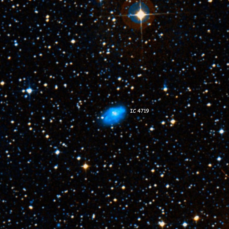 DSS image of region near spiral galaxy IC 4719