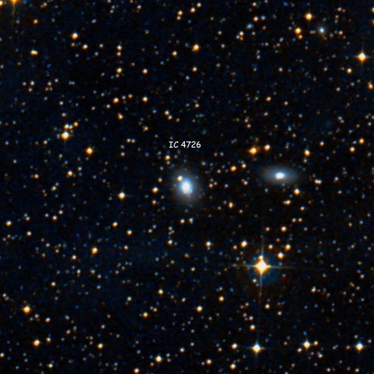 DSS image of region near lenticular galaxy IC 4726