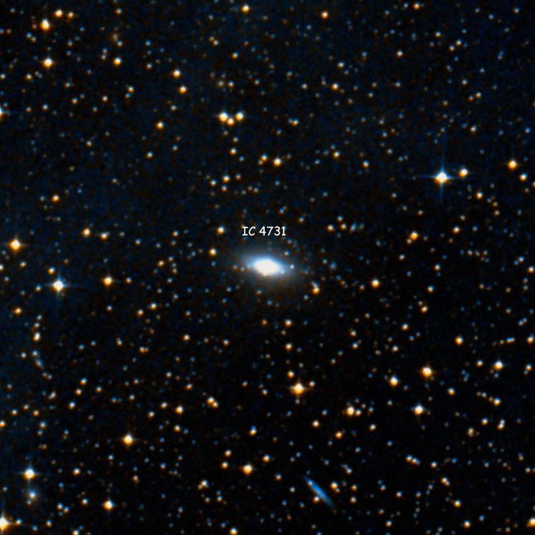 DSS image of region near lenticular galaxy IC 4731