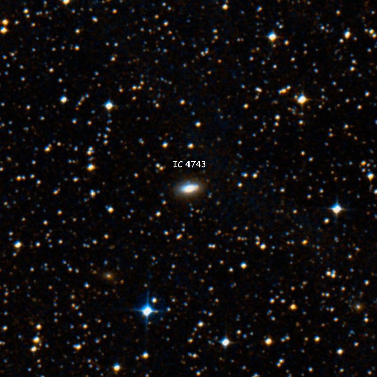 DSS image of region near lenticular galaxy IC 4743