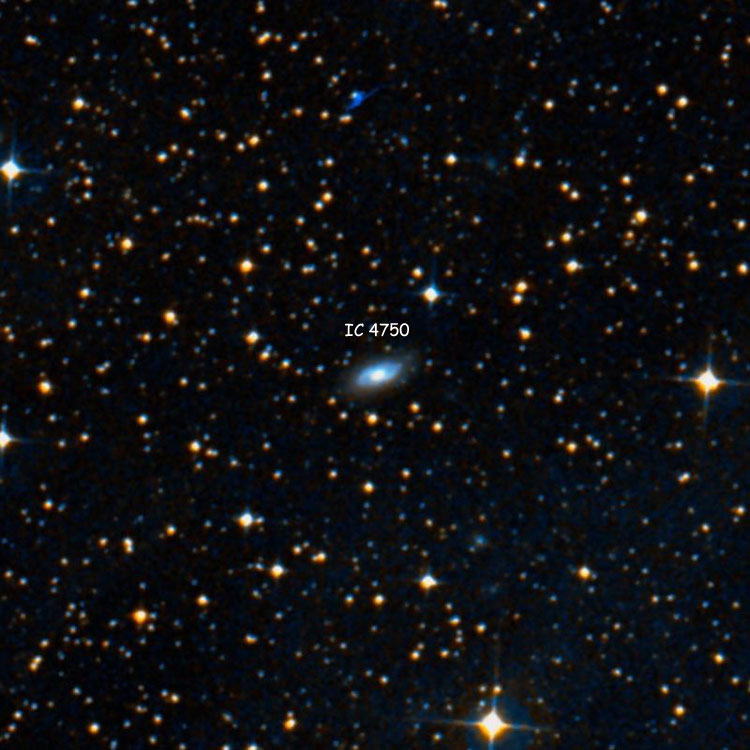 DSS image of region near lenticular galaxy IC 4750